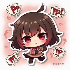 blushing sticker preview