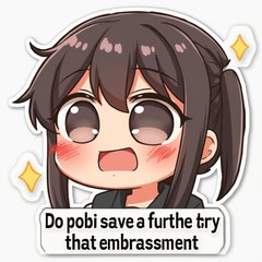 Meme character blushing and looking awkward with funny caption