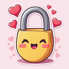 lock sticker preview
