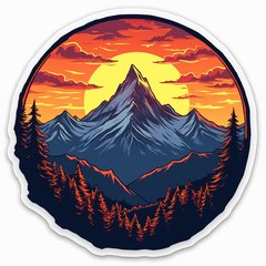 mountain sticker preview