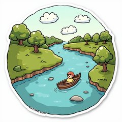 river sticker preview