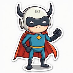 Pop culture smart home superhero character with cape